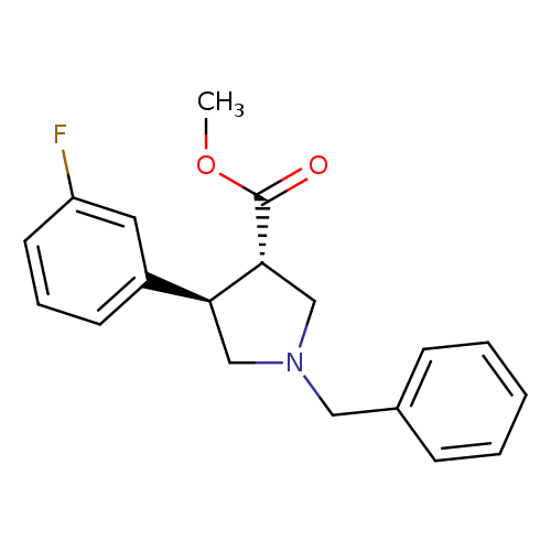 Methyl trans-1-benzyl-4-(3-fluorophenyl)pyrrolidine-3-carboxylate;