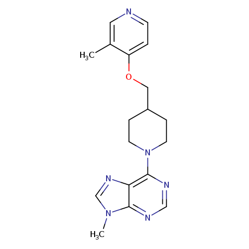 9-methyl-6-(4-{[(3-methylpyridin-4-yl)oxy]methyl}piperidin-1-yl)-9H-purine