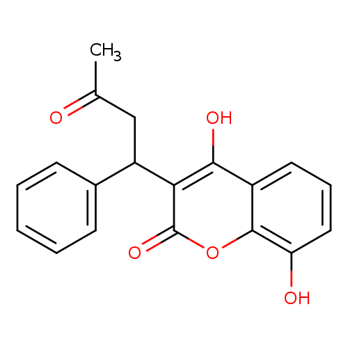 2H-1-Benzopyran-2-one, 4,8-dihydroxy-3-(3-oxo-1-phenylbutyl)-