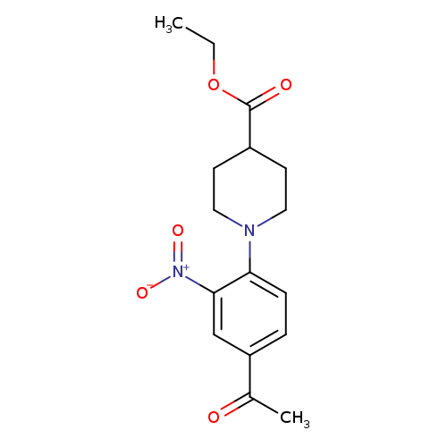 Ethyl 1-(4-acetyl-2-nitrophenyl)piperidine-4-carboxylate