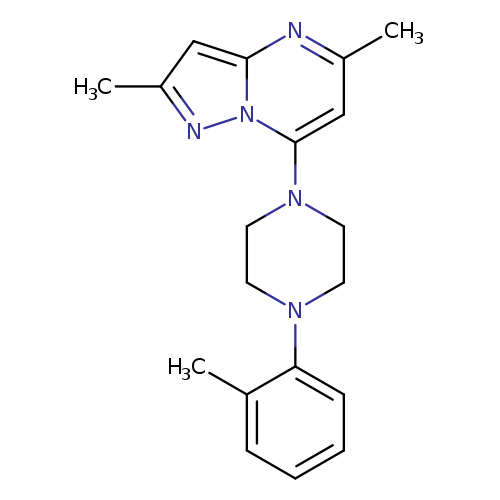 1-{2,5-dimethylpyrazolo[1,5-a]pyrimidin-7-yl}-4-(2-methylphenyl)piperazine