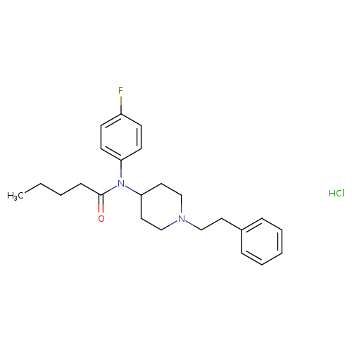 N-(4-fluorophenyl)-N-(1-phenethylpiperidin-4-yl)pentanamidemonohydrochloride