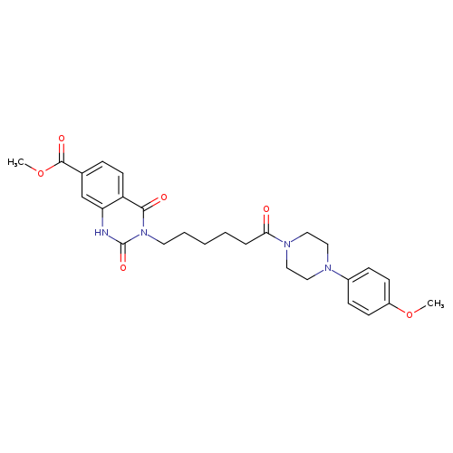 methyl 3-{6-[4-(4-methoxyphenyl)piperazin-1-yl]-6-oxohexyl}-2,4-dioxo-1,2,3,4-tetrahydroquinazoline-7-carboxylate