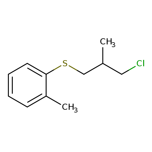 1-[(3-chloro-2-methylpropyl)sulfanyl]-2-methylbenzene