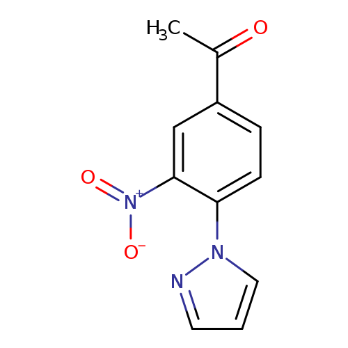 1-[3-Nitro-4-(1h-pyrazol-1-yl)phenyl]ethanone