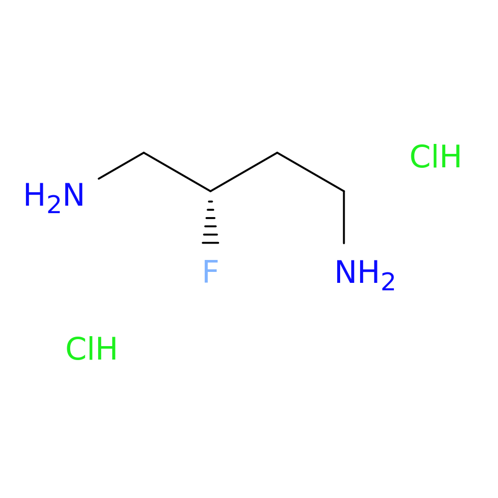 (2S)-2-fluorobutane-1,4-diamine dihydrochloride