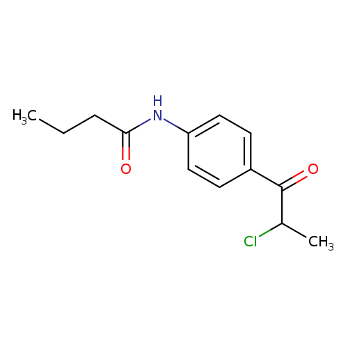 N-[4-(2-chloropropanoyl)phenyl]butanamide
