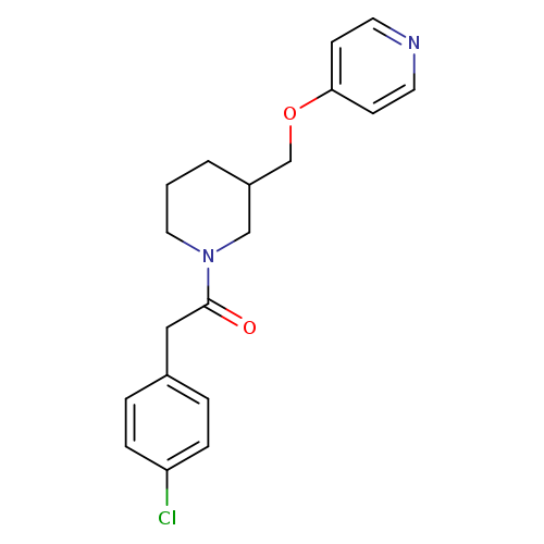 2-(4-chlorophenyl)-1-{3-[(pyridin-4-yloxy)methyl]piperidin-1-yl}ethan-1-one