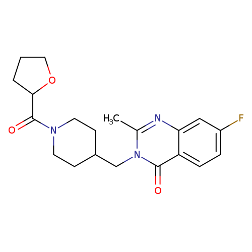 7-fluoro-2-methyl-3-{[1-(oxolane-2-carbonyl)piperidin-4-yl]methyl}-3,4-dihydroquinazolin-4-one
