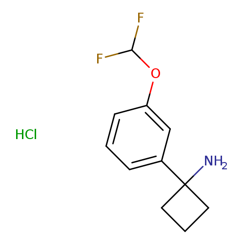1-[3-(difluoromethoxy)phenyl]cyclobutan-1-amine hydrochloride