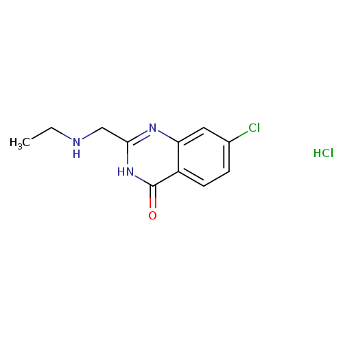 7-chloro-2-[(ethylamino)methyl]-3,4-dihydroquinazolin-4-one hydrochloride