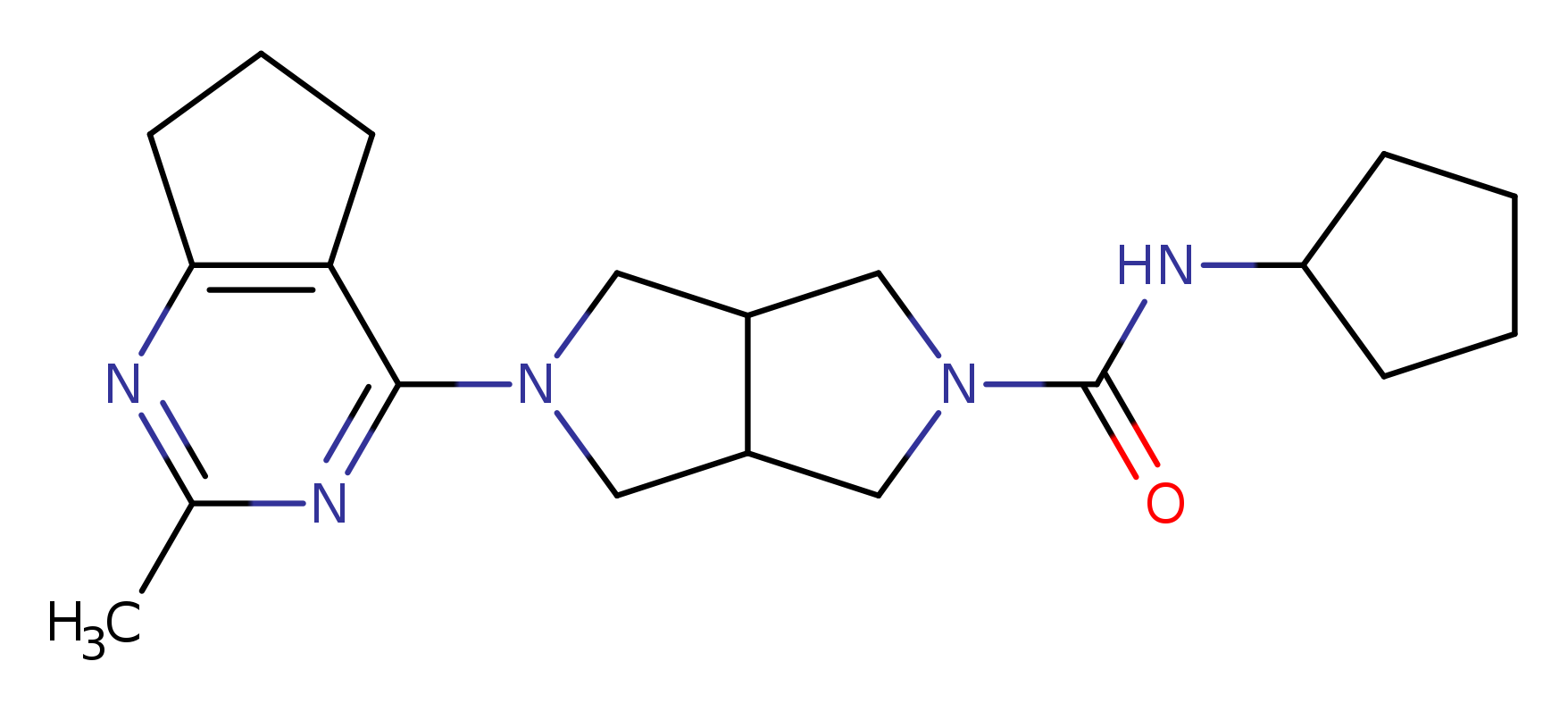 N-cyclopentyl-5-{2-methyl-5H,6H,7H-cyclopenta[d]pyrimidin-4-yl}-octahydropyrrolo[3,4-c]pyrrole-2-carboxamide
