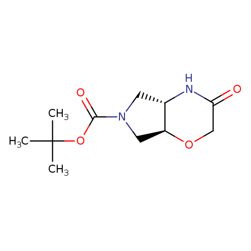 tert-butyl-3-oxo-octahydropyrrolo[3,4-b]morpholine-6-carboxylate, trans
