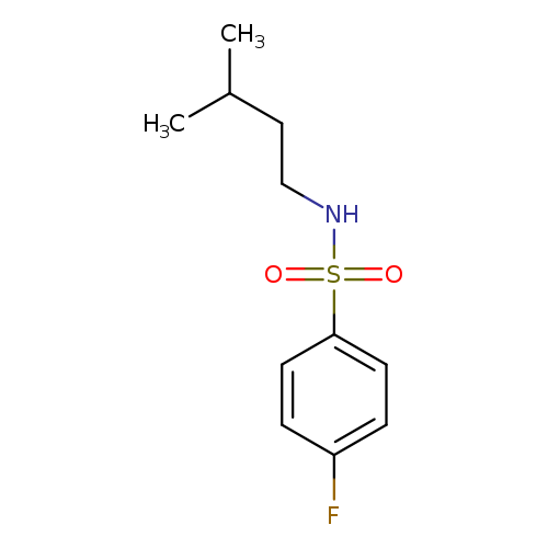 4-fluoro-N-(3-methylbutyl)benzene-1-sulfonamide