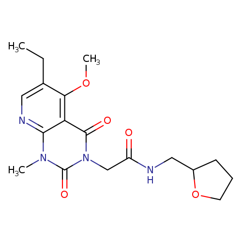 2-{6-ethyl-5-methoxy-1-methyl-2,4-dioxo-1H,2H,3H,4H-pyrido[2,3-d]pyrimidin-3-yl}-N-[(oxolan-2-yl)methyl]acetamide