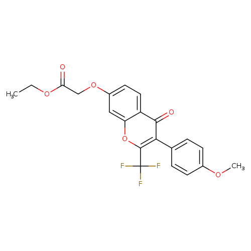 ethyl 2-{[3-(4-methoxyphenyl)-4-oxo-2-(trifluoromethyl)-4H-chromen-7-yl]oxy}acetate