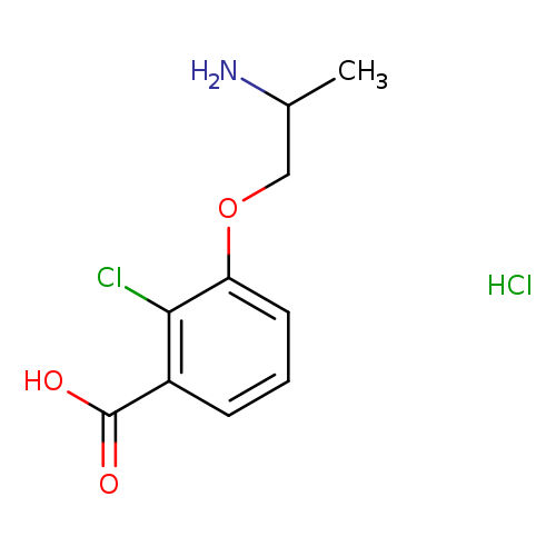 3-(2-aminopropoxy)-2-chlorobenzoicacidhydrochloride