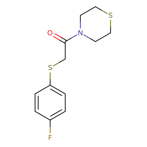 2-[(4-fluorophenyl)sulfanyl]-1-(thiomorpholin-4-yl)ethan-1-one