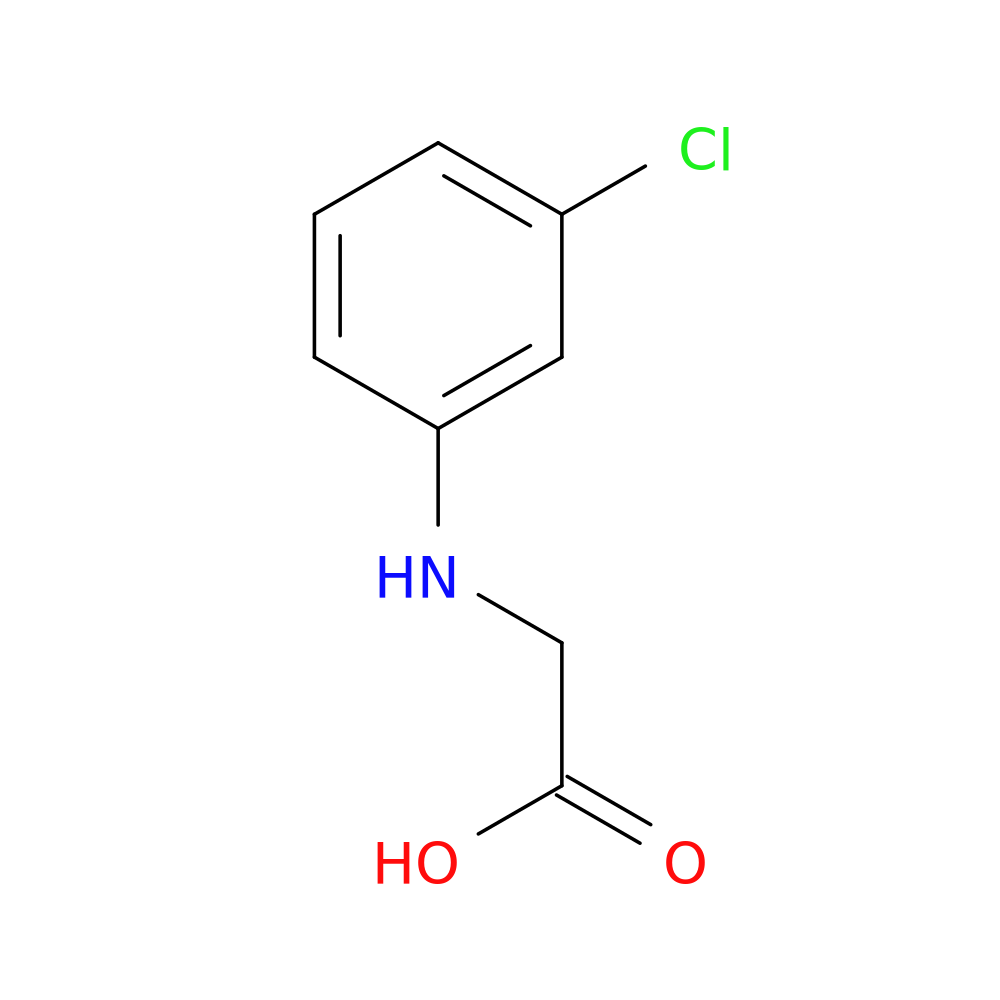 2-[(3-chlorophenyl)amino]acetic acid