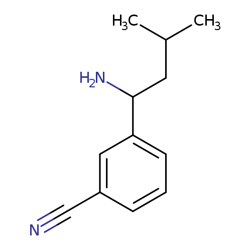3-(1-amino-3-methylbutyl)benzonitrile