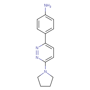 4-[6-(pyrrolidin-1-yl)pyridazin-3-yl]aniline
