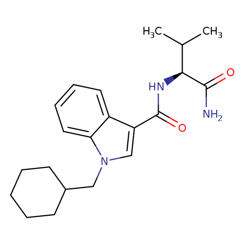 (S)-N-(1-amino-3-methyl-1-oxobutan-2-yl)-1-(cyclohexylmethyl)-1H-indole-3-carboxamide