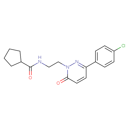 N-{2-[3-(4-chlorophenyl)-6-oxo-1,6-dihydropyridazin-1-yl]ethyl}cyclopentanecarboxamide