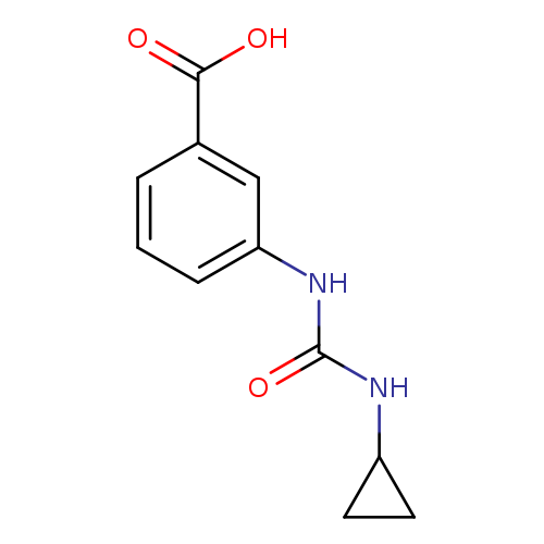 3-[(Cyclopropylcarbamoyl)amino]benzoic acid