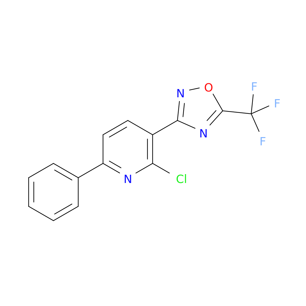 3-(2-Chloro-6-phenylpyridin-3-yl)-5-(trifluoromethyl)-1,2,4-oxadiazole