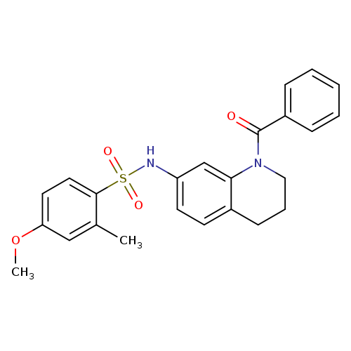 N-(1-benzoyl-1,2,3,4-tetrahydroquinolin-7-yl)-4-methoxy-2-methylbenzene-1-sulfonamide
