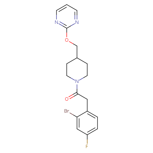 2-(2-bromo-4-fluorophenyl)-1-{4-[(pyrimidin-2-yloxy)methyl]piperidin-1-yl}ethan-1-one