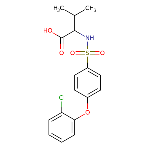 ((4-(2-Chlorophenoxy)phenyl)sulfonyl)valine