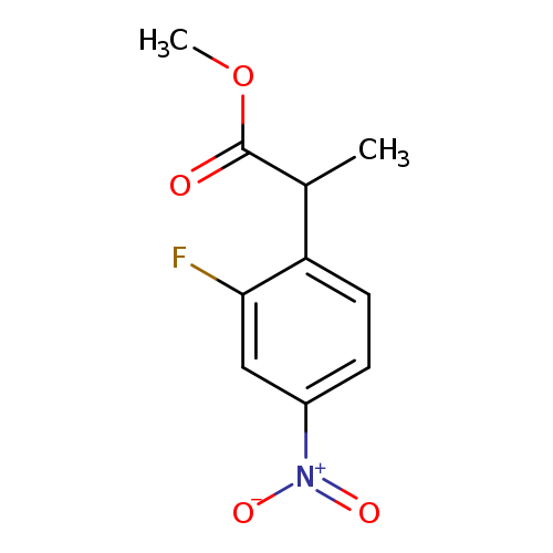 methyl 2-(2-fluoro-4-nitrophenyl)propanoate