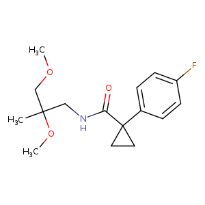 N-(2,3-dimethoxy-2-methylpropyl)-1-(4-fluorophenyl)cyclopropane-1-carboxamide
