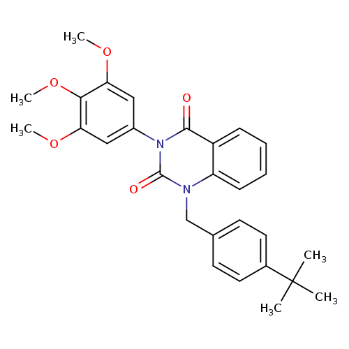 1-[(4-tert-butylphenyl)methyl]-3-(3,4,5-trimethoxyphenyl)-1,2,3,4-tetrahydroquinazoline-2,4-dione
