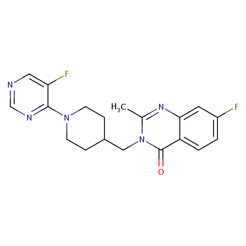 7-fluoro-3-{[1-(5-fluoropyrimidin-4-yl)piperidin-4-yl]methyl}-2-methyl-3,4-dihydroquinazolin-4-one