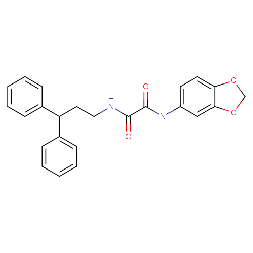 N-(2H-1,3-benzodioxol-5-yl)-N'-(3,3-diphenylpropyl)ethanediamide