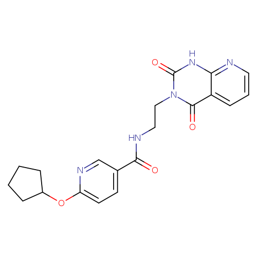 6-(cyclopentyloxy)-N-(2-{2,4-dioxo-1H,2H,3H,4H-pyrido[2,3-d]pyrimidin-3-yl}ethyl)pyridine-3-carboxamide