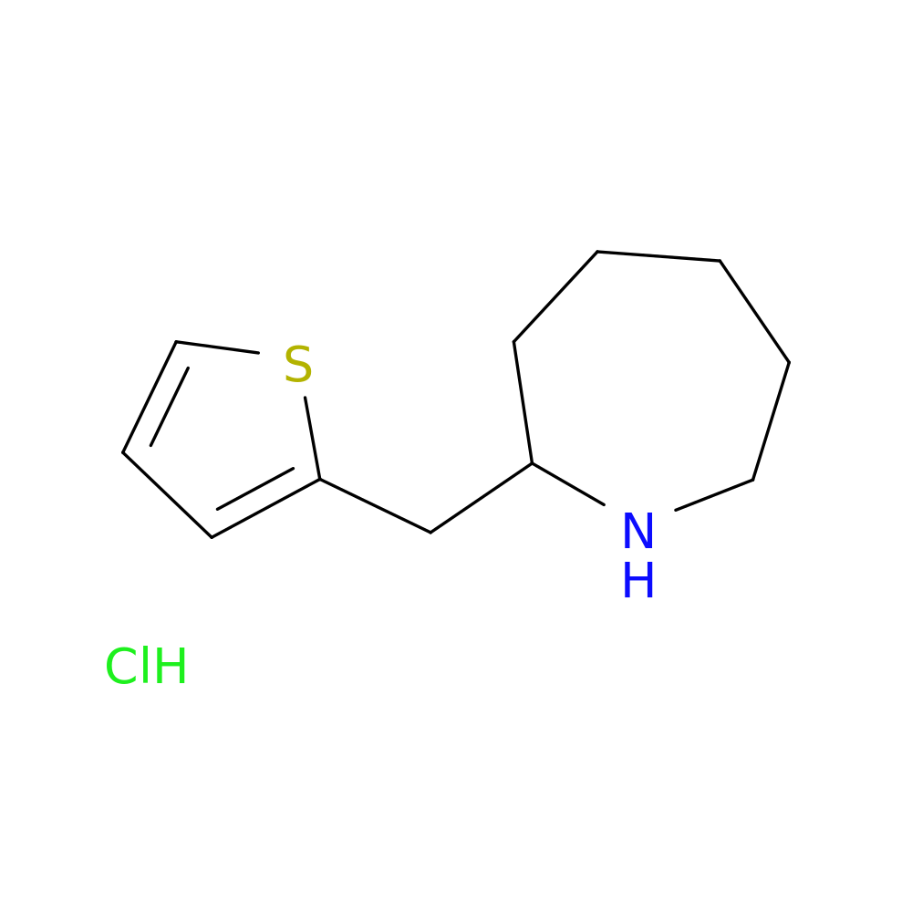 2-[(thiophen-2-yl)methyl]azepane hydrochloride