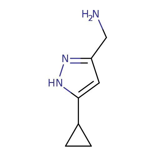 1-(5-cyclopropyl-1H-pyrazol-3-yl)methanamine