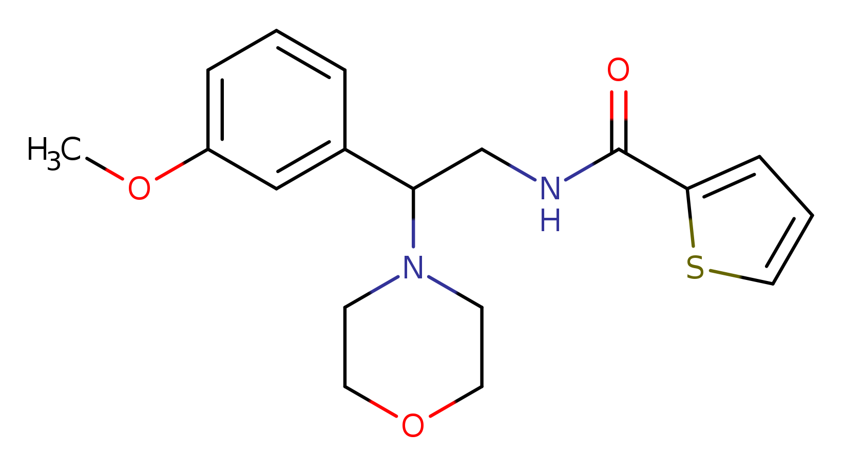 N-[2-(3-methoxyphenyl)-2-(morpholin-4-yl)ethyl]thiophene-2-carboxamide