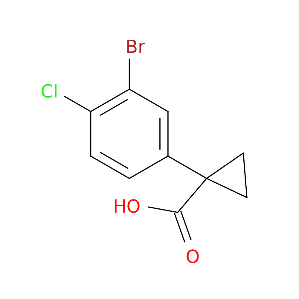 1-(3-bromo-4-chlorophenyl)cyclopropane-1-carboxylic acid