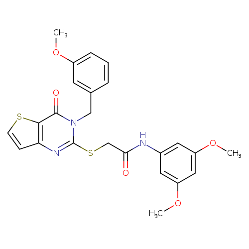 N-(3,5-dimethoxyphenyl)-2-({3-[(3-methoxyphenyl)methyl]-4-oxo-3H,4H-thieno[3,2-d]pyrimidin-2-yl}sulfanyl)acetamide