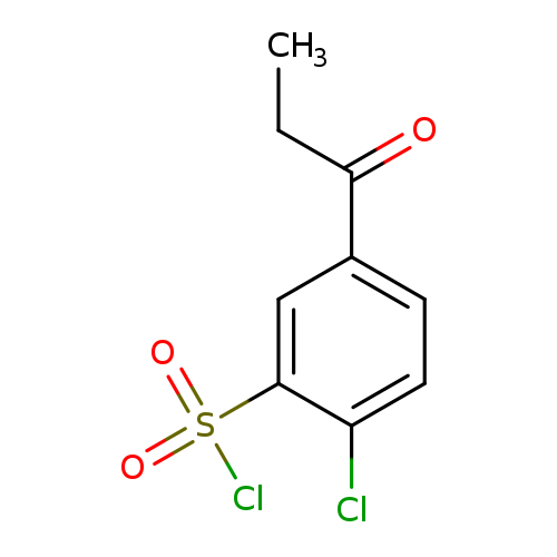 2-chloro-5-propanoylbenzene-1-sulfonyl chloride