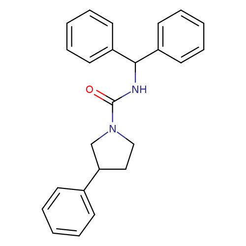 N-(diphenylmethyl)-3-phenylpyrrolidine-1-carboxamide