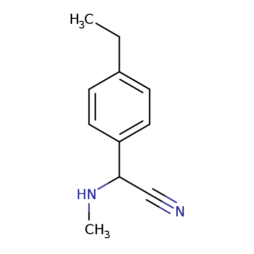 2-(4-ethylphenyl)-2-(methylamino)acetonitrile