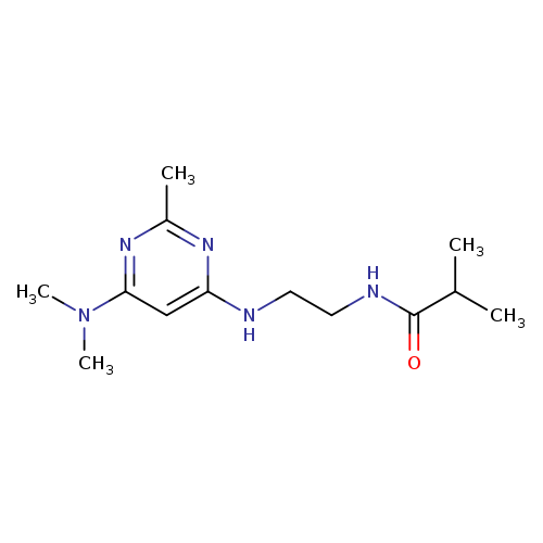N-(2-{[6-(dimethylamino)-2-methylpyrimidin-4-yl]amino}ethyl)-2-methylpropanamide
