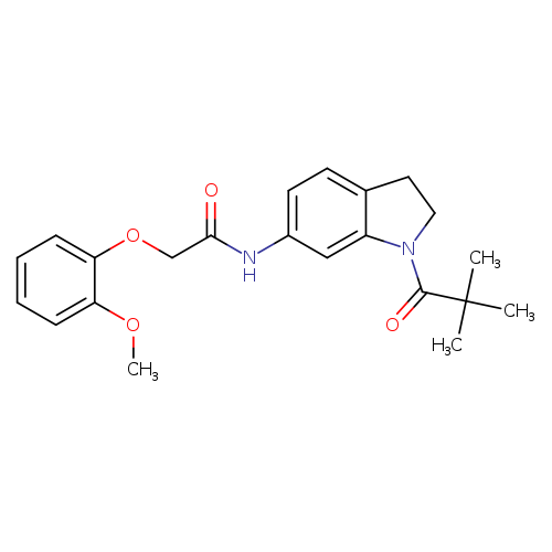 N-[1-(2,2-dimethylpropanoyl)-2,3-dihydro-1H-indol-6-yl]-2-(2-methoxyphenoxy)acetamide