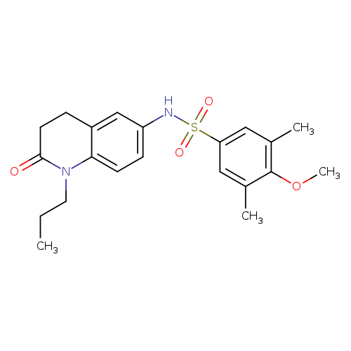4-methoxy-3,5-dimethyl-N-(2-oxo-1-propyl-1,2,3,4-tetrahydroquinolin-6-yl)benzene-1-sulfonamide