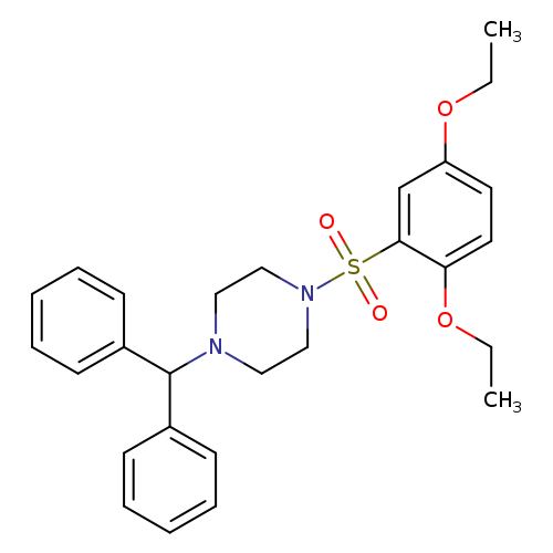 1-(2,5-diethoxybenzenesulfonyl)-4-(diphenylmethyl)piperazine